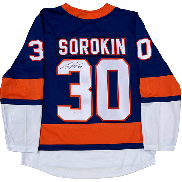 Ilya Sorokin Autographed New York Islanders Replica Jersey