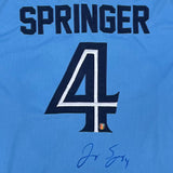 George Springer Autographed Toronto Blue Jays Stadium Giveaway Hockey Jersey