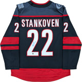 Logan Stankoven Autographed Carolina Hurricanes Replica Jersey