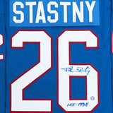 Peter Stastny Autographed Quebec Nordiques Replica Jersey