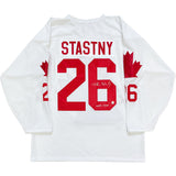 Peter Stastny Autographed Team Canada Replica Jersey