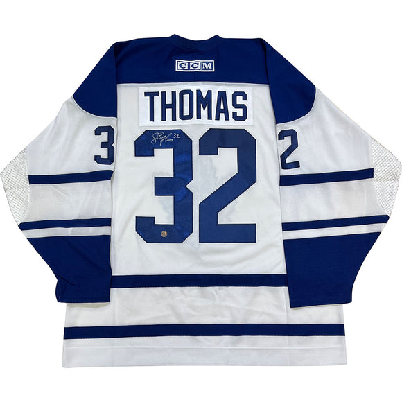 Steve Thomas Autographed Toronto Maple Leafs CCM Replica Jersey