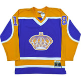 Triple Crown Line Autographed Los Angeles Kings Mitchell & Ness Jersey