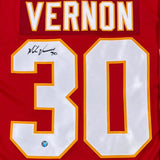 Mike Vernon Autographed Calgary Flames Replica Jersey