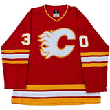 Mike Vernon Autographed Calgary Flames Replica Jersey