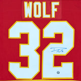 Dustin Wolf Autographed Calgary Flames Replica Jersey