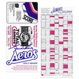 Gordie Howe Autographed 1976-77 Houston Aeros Schedule