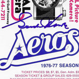 Gordie Howe Autographed 1976-77 Houston Aeros Schedule