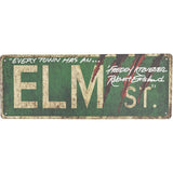 Robert Englund Autographed "Elm Street" Replica Street Sign (w/"Freddy Kreuger")