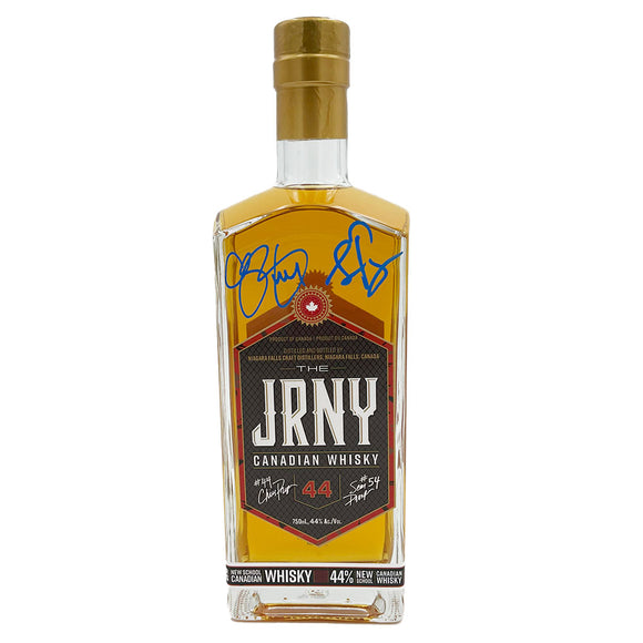 Chris Pronger/Sean Pronger Autographed JRNY Canadian Whisky Bottle