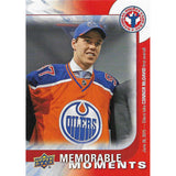 Connor McDavid 2016 UD NHCD Memorable Moments Hockey Card