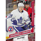 Auston Matthews 2017 UD NHCD Memorable Moments Hockey Card