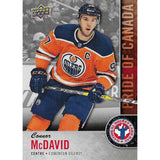 Connor McDavid 2018 UD NHCD Pride of Canada Hockey Card