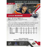 Connor McDavid 2019 UD NHCD Pride of Canada Hockey Card