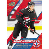 Alexis Lafreniere 2021 UD NHCD Rookie Moments Hockey Card