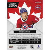 Cole Caufield 2022 UD NHCD Rookie Moments Hockey Card