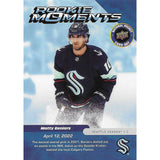 Matty Beniers 2023 UD NHCD Rookie Moments Hockey Card
