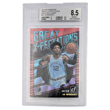 Ja Morant Memphis Grizzlies 2019-20 Panini Donruss Great X-Pectations Rookie Card - BGS 8.5 #48/99