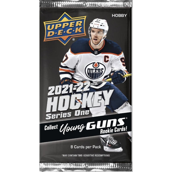 2021-22 Upper Deck Series 1 Hobby Hockey Cards Pack