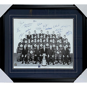 1967 Toronto Maple Leafs Framed Autographed 40th Anniversary Lithograph