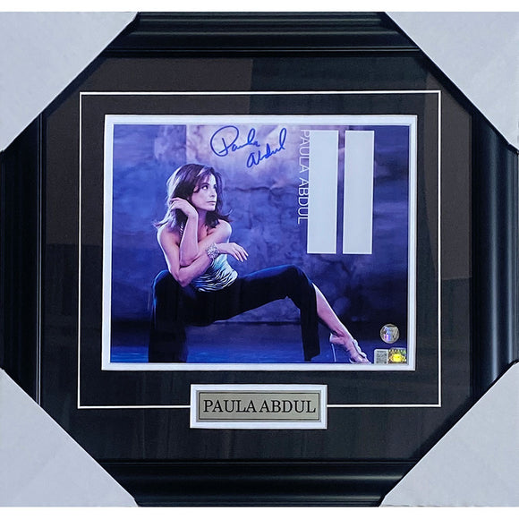 Paula Abdul Framed Autographed 8X10 Photo