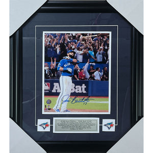 Jose Bautista Framed Autographed Toronto Blue Jays "Bat Flip" 8X10 Photo