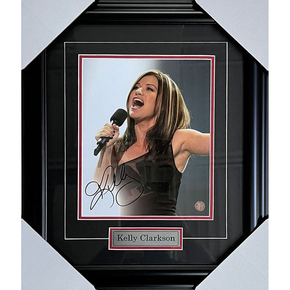 Kelly Clarkson Framed Autographed 8X10 Photo