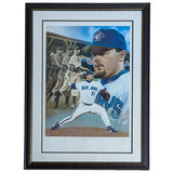 Roger Clemens Framed Autographed Toronto Blue Jays 16X24 "The Four Cy's" Limited-Edition Print