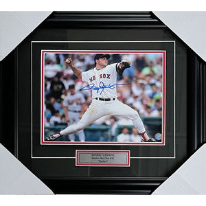 Roger Clemens Framed Autographed Boston Red Sox 8X10 Photo