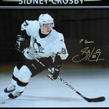 Sidney Crosby Framed Autographed Pittsburgh Penguins Limited-Edition 16X20 Photo w/"1st Game"
