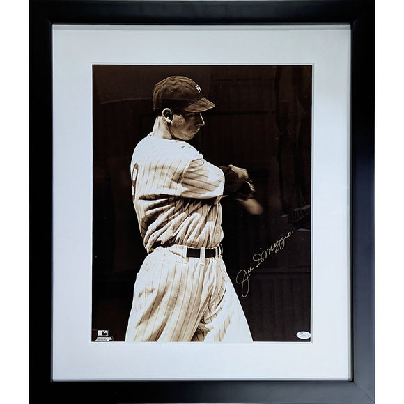 Joe DiMaggio (deceased) Framed Autographed New York Yankees 16X20 Photo