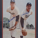 Sandy Koufax/Don Drysdale (deceased) Framed Autographed Los Angeles Dodgers 8X10 Photo