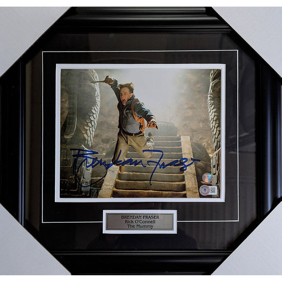 Brendan Fraser Framed Autographed 