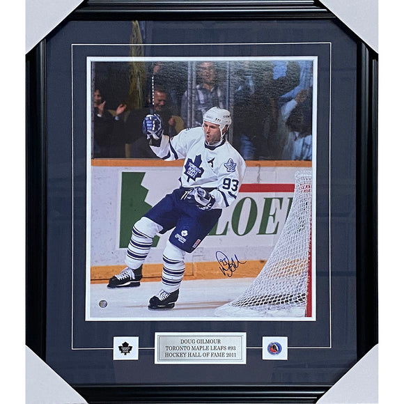 Doug Gilmour Framed Autographed Toronto Maple Leafs 16X20 Photo