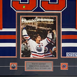 Wayne Gretzky Framed Autographed Edmonton Oilers Replica Jersey