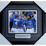George Springer/Vladimir Guerrero Jr.  Framed Autographed Toronto Blue Jays 8X10 Photo
