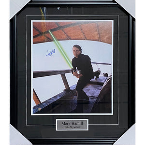 Mark Hamill Framed Autographed "Star Wars" 16X20 Photo