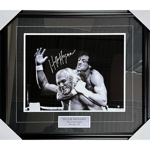 Hulk Hogan Framed Autographed "Rocky III" 16X20 Photo