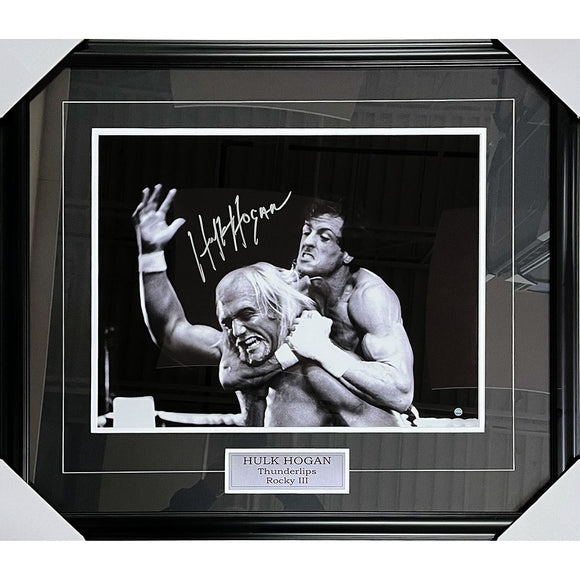 Hulk Hogan Framed Autographed 