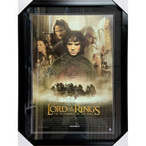 "Lord of the Rings - The Fellowship of the Rings" Framed Autographed 24X36 Movie Poster
