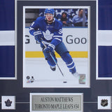 Auston Matthews Framed Autographed Toronto Maple Leafs Replica Jersey