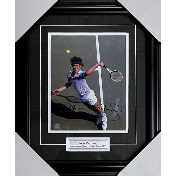 John McEnroe Framed Autographed 8X10 Photo