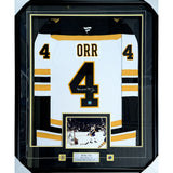 Bobby Orr Framed Autographed Boston Bruins Pro Jersey