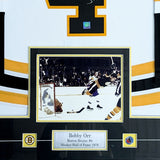 Bobby Orr Framed Autographed Boston Bruins Pro Jersey