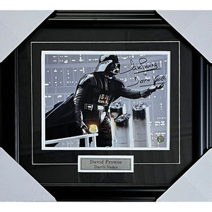 David Prowse (deceased) Framed Autographed "Star Wars" 8X10 Photo