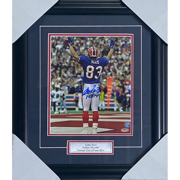 Andre Reed Framed Autographed Buffalo Bills 8X10 Photo