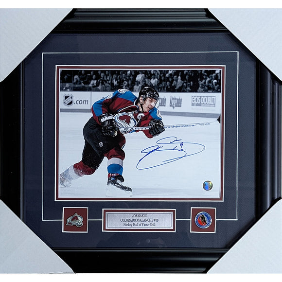 Joe Sakic Framed Autographed Colorado Avalanche 8X10 Photo