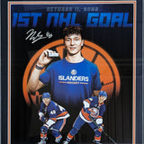 Matthew Schaefer Framed Autographed New York Islanders 16X20 Photo - UDA