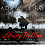 Johnny Depp/Christina Ricci/Tim Burton Framed Autographed "Sleepy Hollow" 27X40 Movie Poster