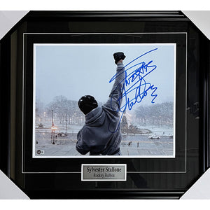 Sylvester Stallone Framed Autographed "Rocky" 16X20 Photo